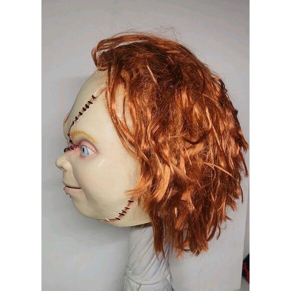 Halloween CURSE OF CHUCKY - SCARRED CHUCKY Latex Mask TOTS Officially Licensed - Picture 14 of 16